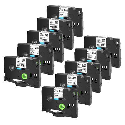 Compatible Label Maker Tape 0.47''12mm for Brother P-Touch TZ-231 TZe-231 PT-D210