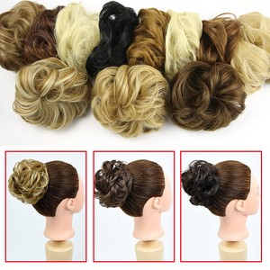 Wedding Hairstyle Messy Bun Hair Extensions Hair Piece Scrunchie