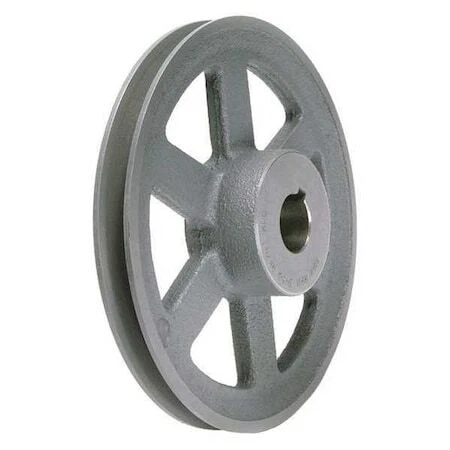 Zoro Select Ak661 1 In Fixed Bore 1 Groove V-Belt Pulley 6.45 In Od