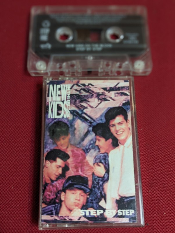 Vintage New Kids on the Block Step by Step Cassette Tape Columbia 1990