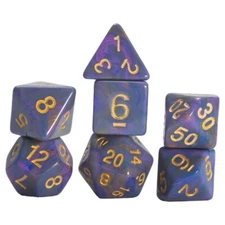 SDZ0021-02 Sirius Dice RPG Dice Set (7): Unicorn - Purple