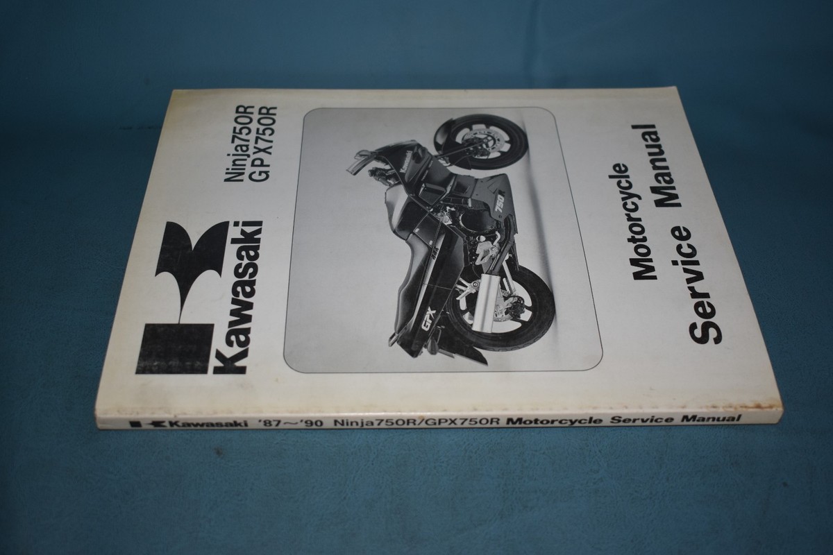 1987-90 Kawasaki Ninja 750R GPX750R Service Shop Repair Manual