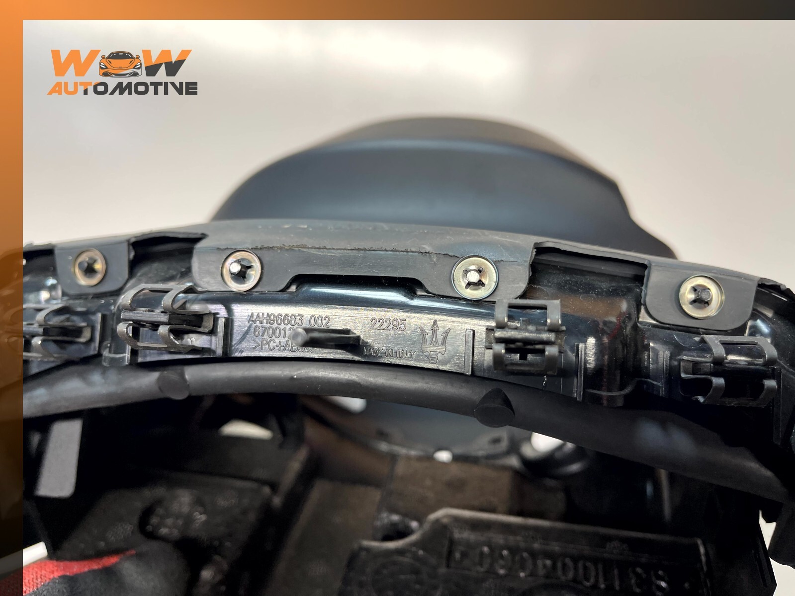 14-17 MASERATI GHIBLI STEERING COLUMN SURROUND UPPER & LOWER COVER TRIM OEM