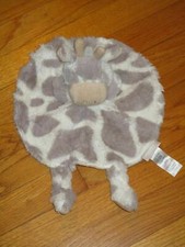 Elegant Baby Gray Cow/Giraffe Security Blanket/Lovey