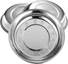 65 Piece  Stainless Steel Plates 7" Dinner Plates