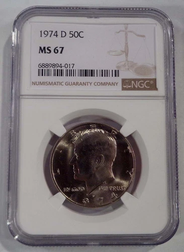 1974 D Kennedy Half Dollar NGC MS67 - SG-476