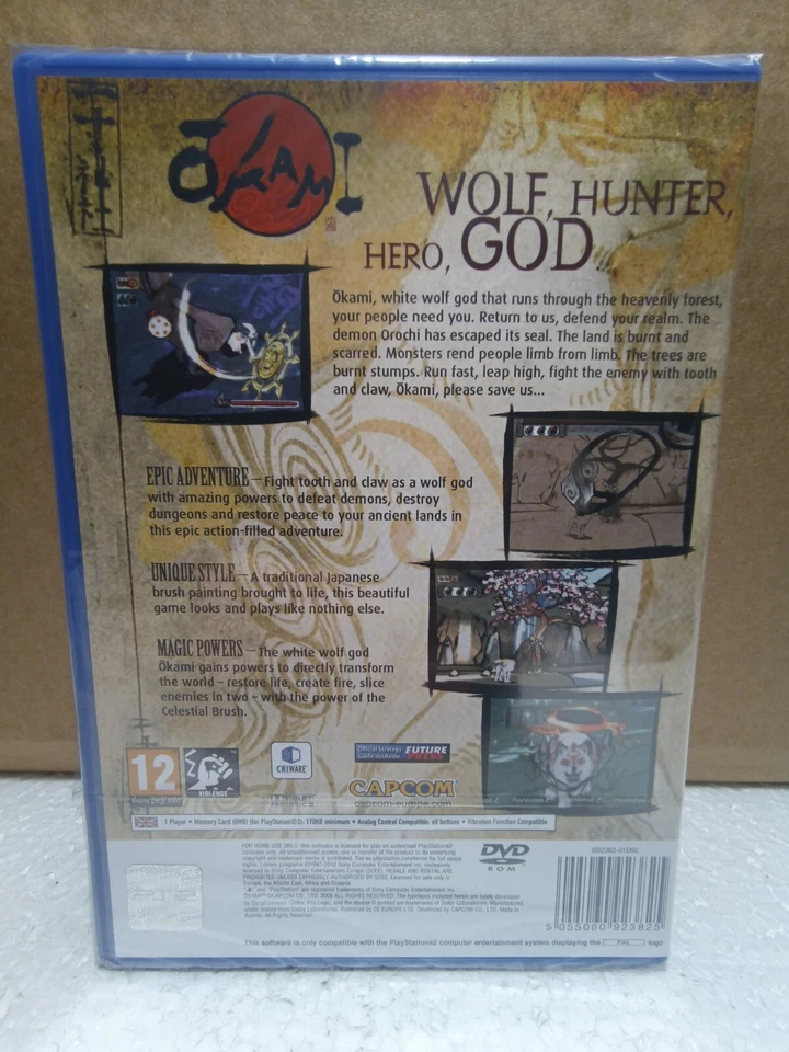 Okami PlayStation 2, Factory Sealed, NEW, VGA Ready! RARE - Image 2 of 4
