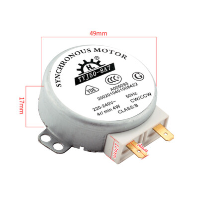 1PCS AC220V-240V Microwave Turntable Sincrono Motor TYJ50-8A7 Turntable Motor