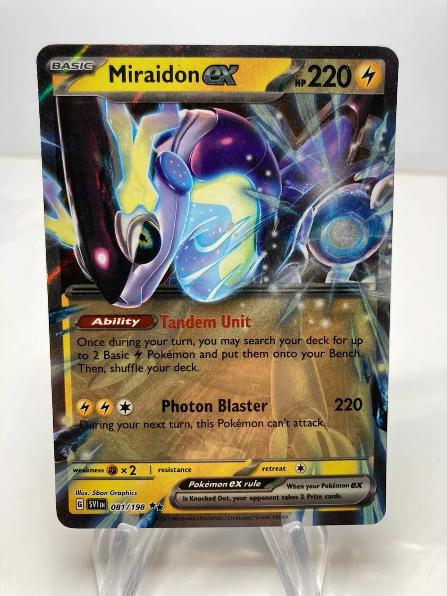 NEW Pokemon Cards English Version Holographic Miraidon EX Arceus