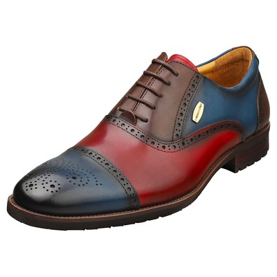 Laura Vita Antonin Mens Blue Brogue Shoes - 7.5 US
