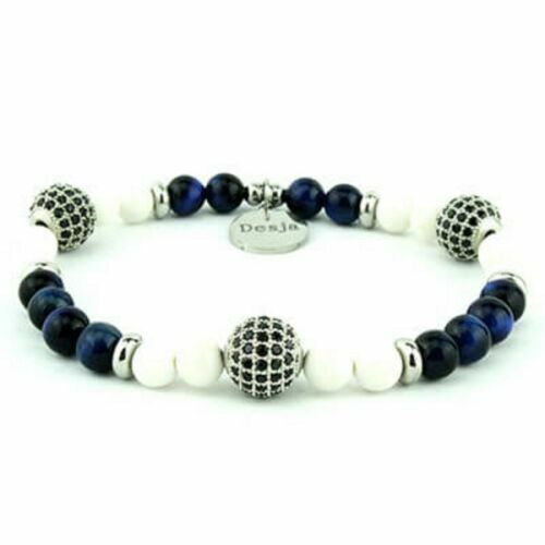 Bracciale Tibetano Tamashii In Giada Sky Blue - Pietre Naturali 8mm, Corda Regolabile, Originale