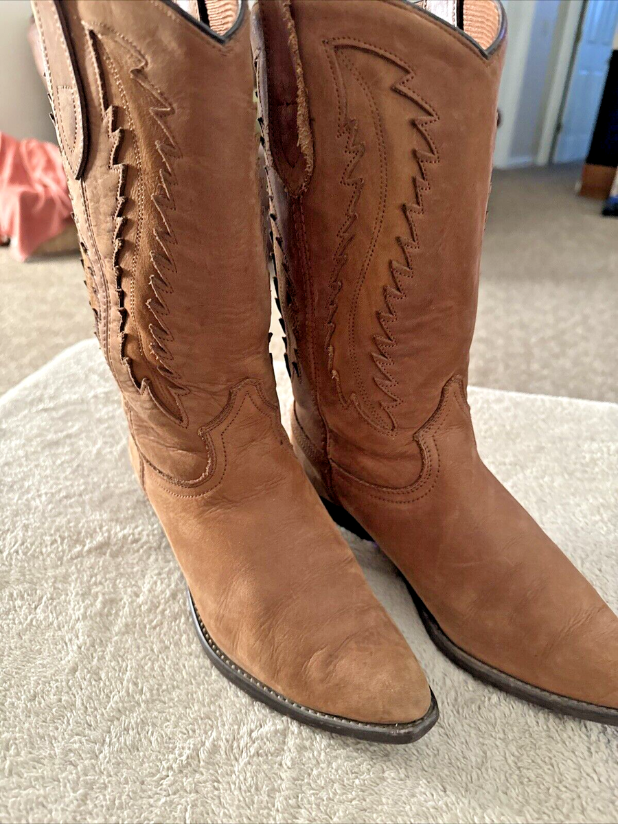 Dingo 17668 Brown Suede Western Cowboy Boots Women display picture 1