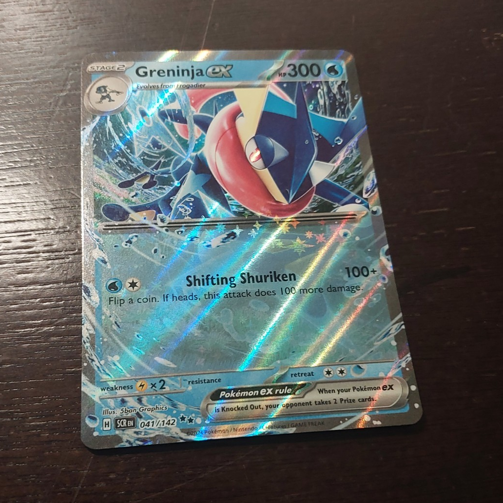 The Pokemon Company Greninja ex 041/142 Sv07 Stellar Crown Double Rare Holo