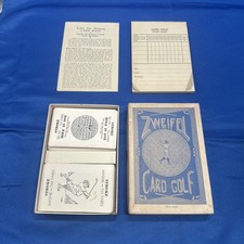 Vintage ZWEIFEL Golf Card Game 1932 Unused