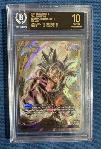 Dragon Ball Fusion World Son Goku FB09-025 Super Alt Art L BGS 10 Black Label
