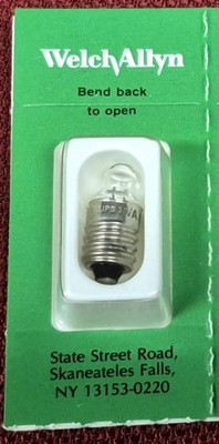 OEM WELCH ALLYN 02900-U OTOSCOPE VACUUM LAMP BULB NEW. 2.5v, TL3 Base, For 290's