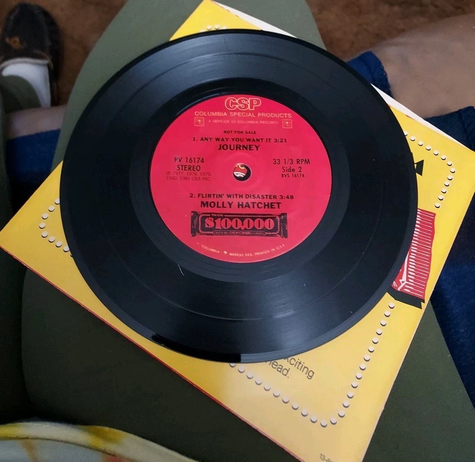 Rare Nestle Promo Rock Mini Album 7" w/PS JOURNEY REO Molly Hatchet Cheap Trick - Image 3 of 4