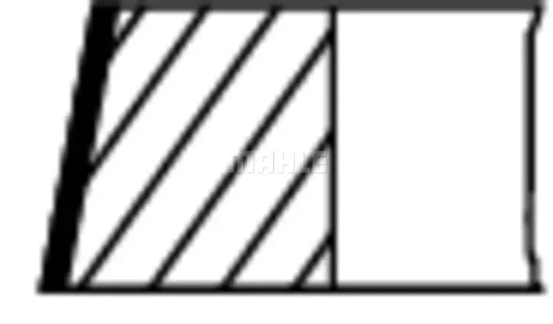 Kit segmenti pistone 631 59 N0 MAHLE per HONDA CIVIC V Hatchback CONCERTO - Immagine 2 di 4