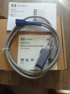 NEW GENUINE NELLCOR COVIDIEN SpO2 SENSOR 9-PIN TRUNK CABLE LEAD 1.22m