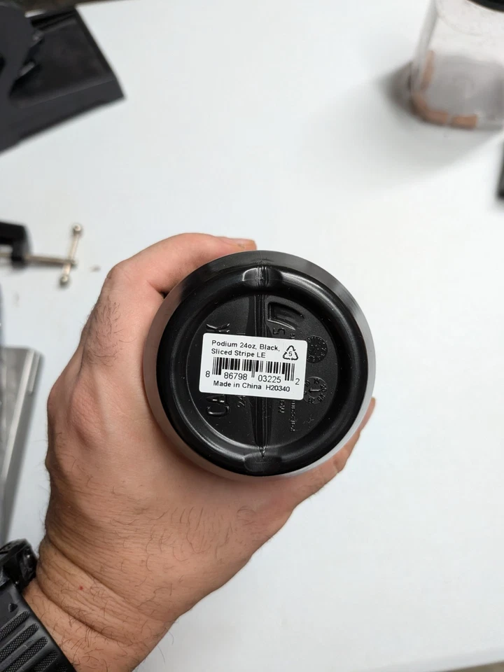 CamelBak Podium 24oz Water Bottle Black Sliced Stripe LE BPA Free Cycling Sports - Image 3 of 3