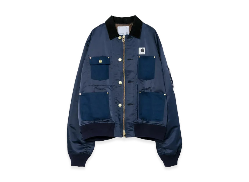 sacai x Carhartt WIP Nylon Twill x Duck Blouson Blue image 2