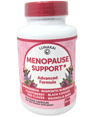 LUNAKAI Menopause Support Advanced Formula Capsules, 60 Count