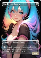 MTG - Mother of Runes - Fanart Borderless Style - EDH / Playtest
