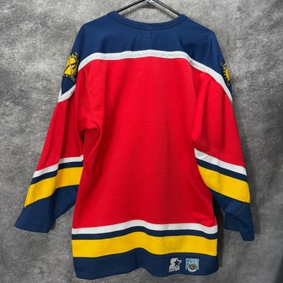 Vintage 90s Starter Florida Panthers NHL Hockey Jersey Mens M Red