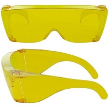 Cover Ups Fit Over Glasses Sunglasses Men Women Wrap Around Yellow