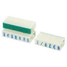 Detachable Character Stamp Plastic 13mm 20 Digits Font Size 2 Date 13mm Set