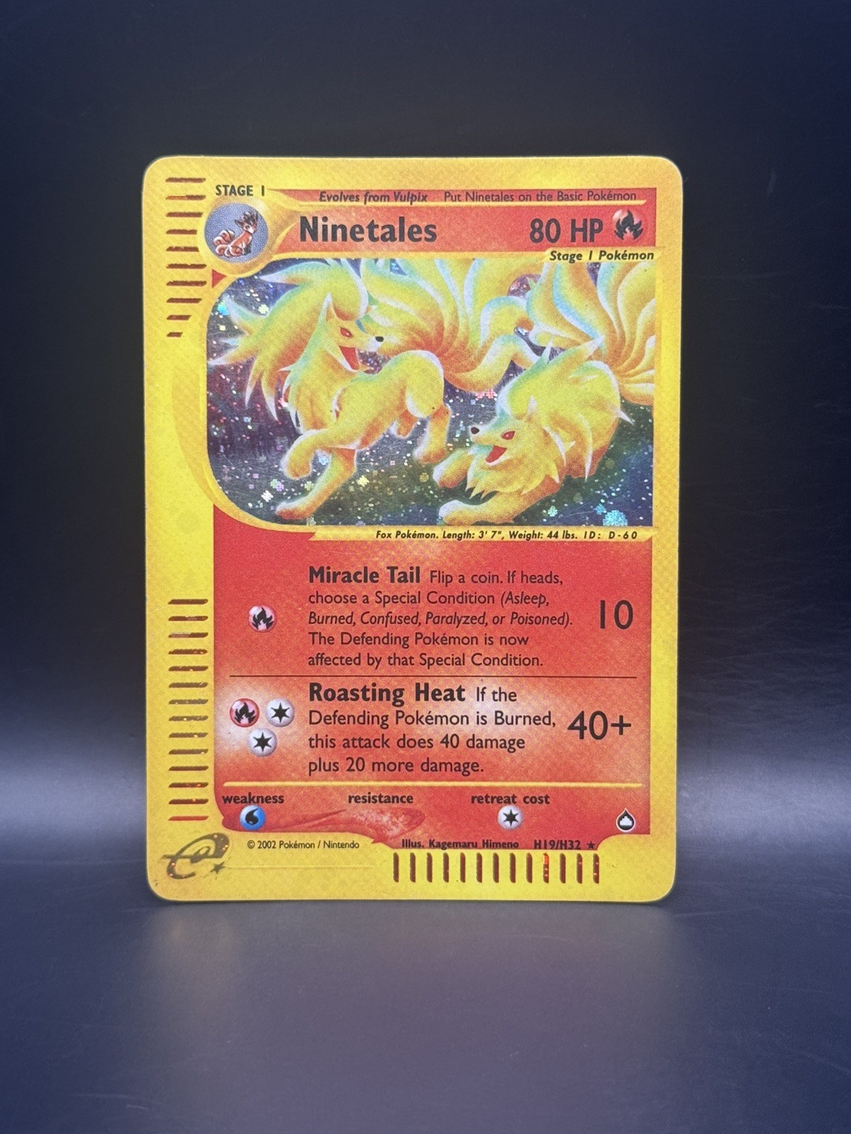 Ninetales H19/H32 Aquapolis Holo