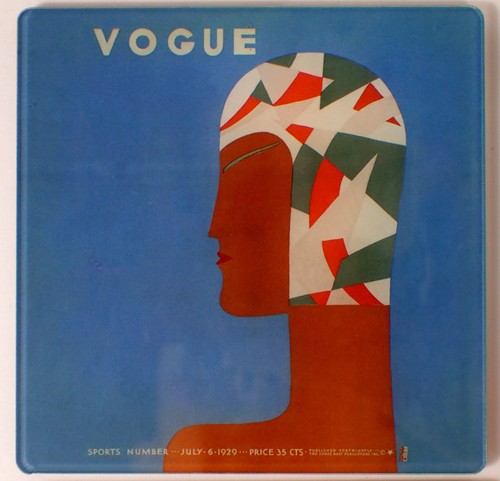 Lote De 4 Posavasos De Colección Moda Vogue Ilustraciones Art Deco Años 20 Corcho Plástico - Imagen 3 de 10