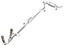 Extension Pipes Resonator Rear Muffler Tail Pipe Fits Saturn Vue 3.5L 2004-2007