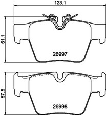 PAGID Bremsbelagsatz Scheibenbremse T4600N für BMW 5er G60 G90 G68 Touring G61