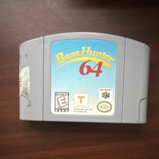 Bass Hunter 64 Nintendo 64 Game Cartridge, 1999, N64 Tested Working
