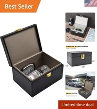 Elegant Synthetic Leather Faraday Box - Ultimate Defense Against Car Theft