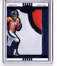 Noah Fant RC 2019 Panini Plates & Patches Full Coverage Purple #FC38 SSP 02/10