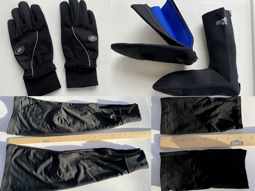 Cycling accessories lot warmth: Gloves, Leg Warmers, Arm Warmers, Shoe covers