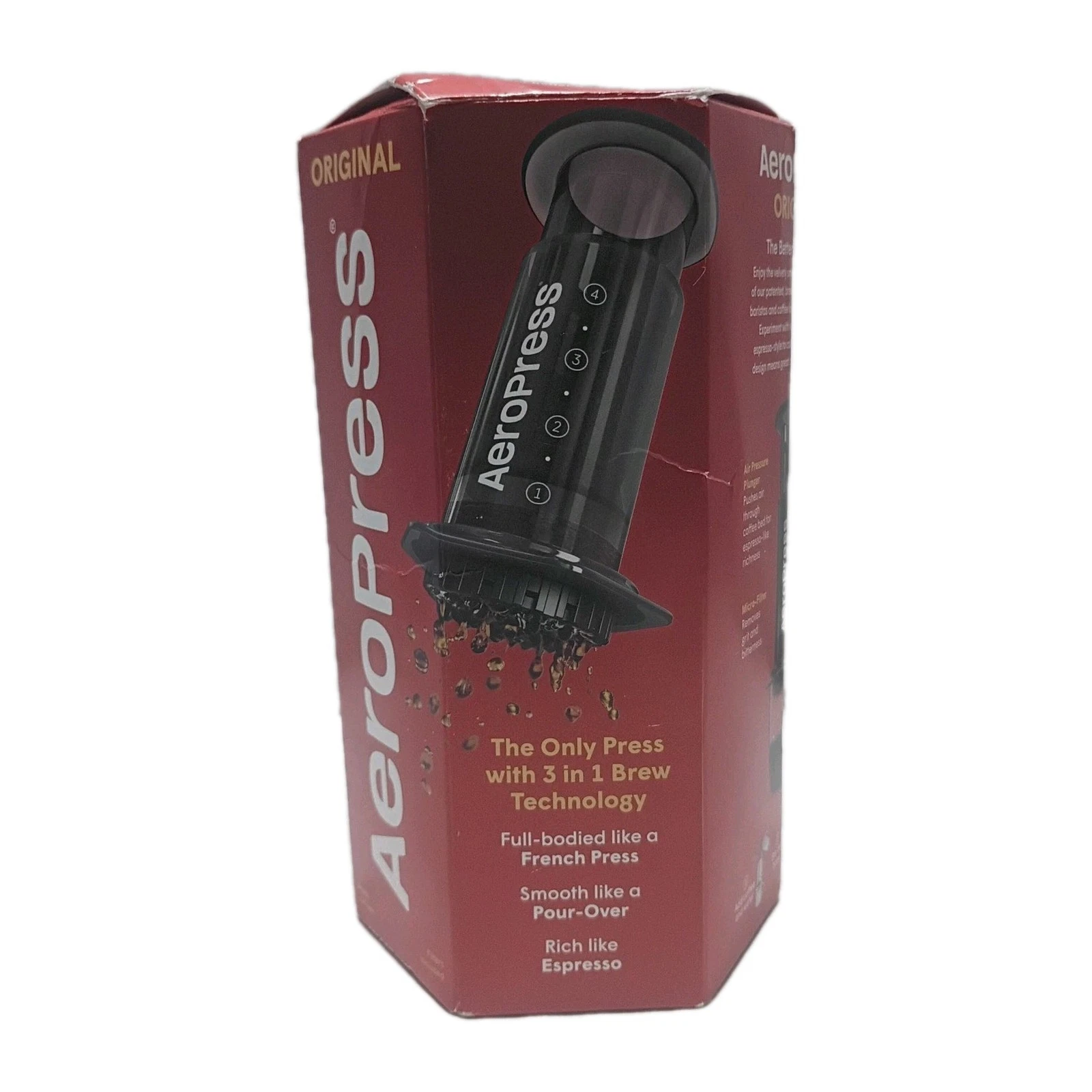 AeroPress Original 3 In 1 Coffee and Espresso Press Pour Over