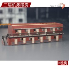 N1:160 Static Railway Maintenance Depot Factory Building Scene Sand Table Model