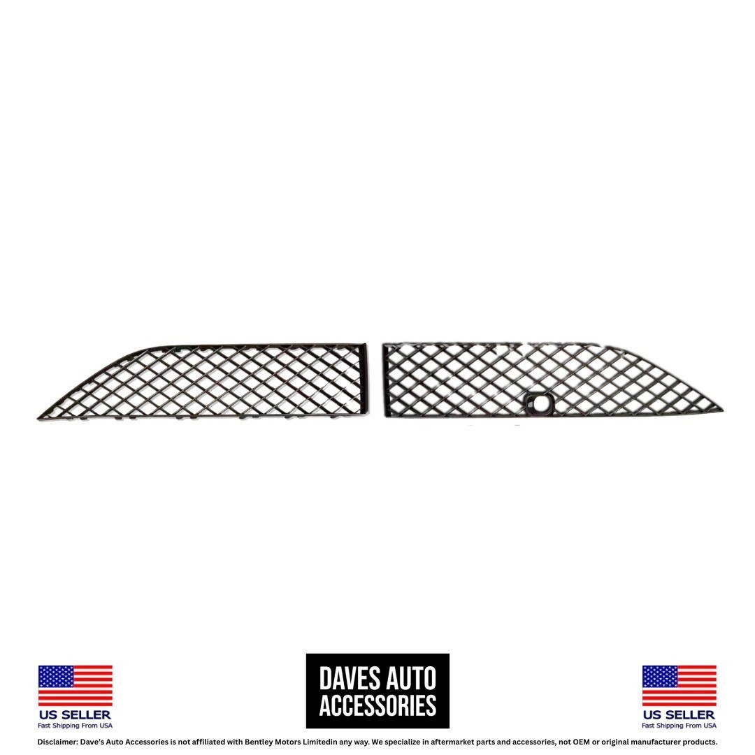 Bentley Bentayga 2021-2023 Front Grille Set Gloss Black ACC Ready