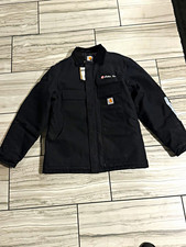 Carhartt Men s Black Work Jacket Quilted Line...
