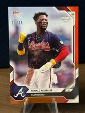 2026 Topps Now RONALD ACUNA JR. Road to Opening Day Orange Foil #'d /25 #OO-151