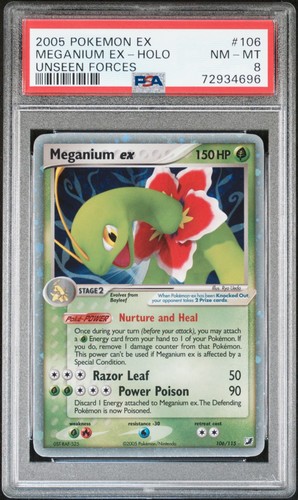 Meganium ex graded PSA 8 for sale on eBay