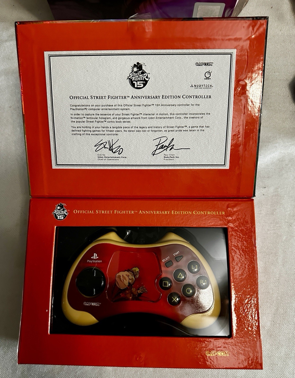Street Fighter KEN Controller Limited 15th Anniversary Edition PlayStation Sony