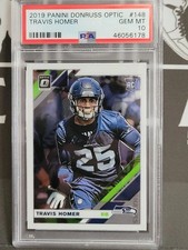 Travis Homer 2019 Panini Donruss Optic Rookie #148 PSA 10* GEM MT