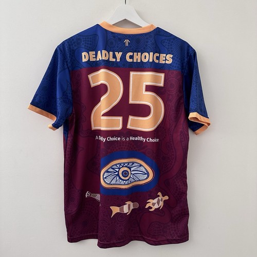 Brisbane Lions AFL Deadly Choices Indigenous Jersey #25 - Mens Medium - Aus - Picture 9 of 12