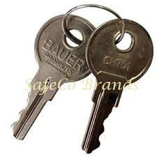 SafeCo Brands Bauer & Southco CH751 Replacement Keys for T-Handles, Camper... 