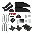 Labwork Rear Leaf Spring Relocation Pocket Kit+Axle Seats For Belair 210 1955-57