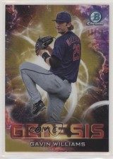2021 Bowman Draft Genesis Gold Refractor 10/50 Gavin Williams #GNS-18 s3g